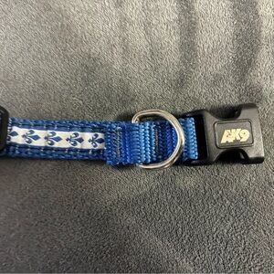 Blue Patterned Dog Collar
